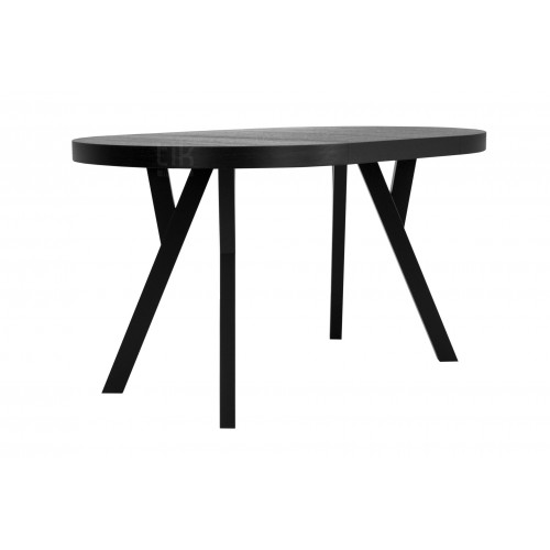 Stół s-3 (czs-ncz) - blat czarna struktura, nogi czarne